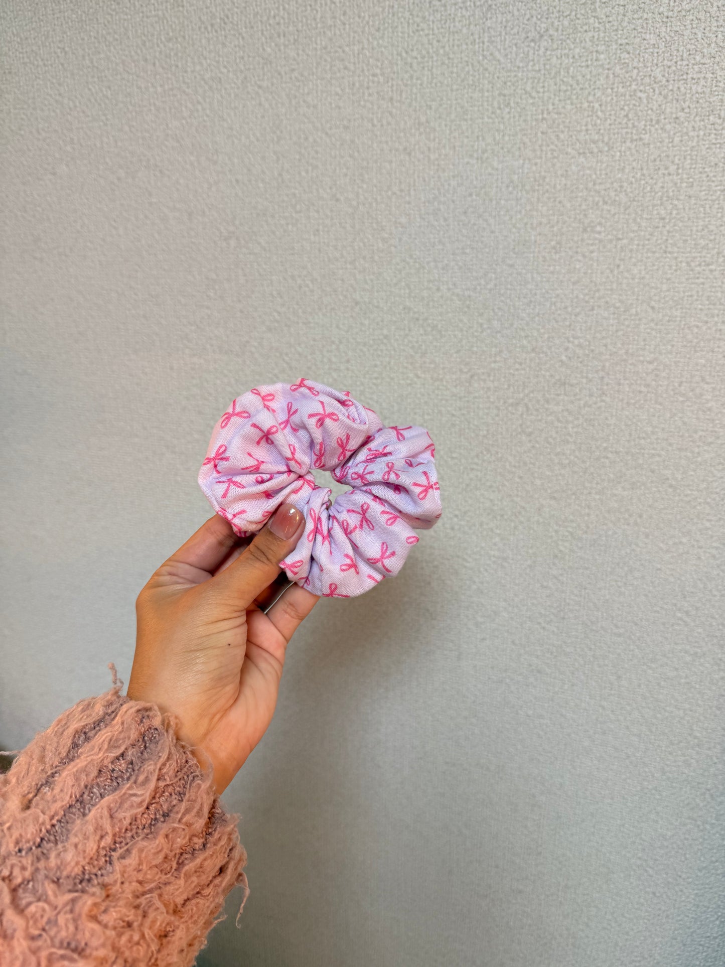 Violet  Ribbon scrunchies
