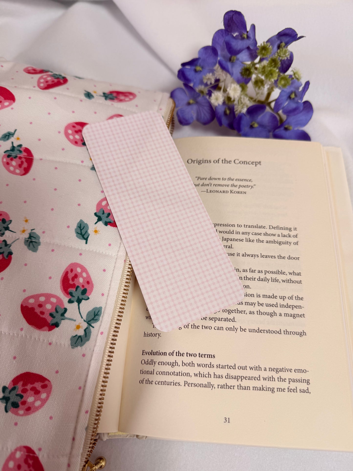 Winter bookmarks - Blush Pink