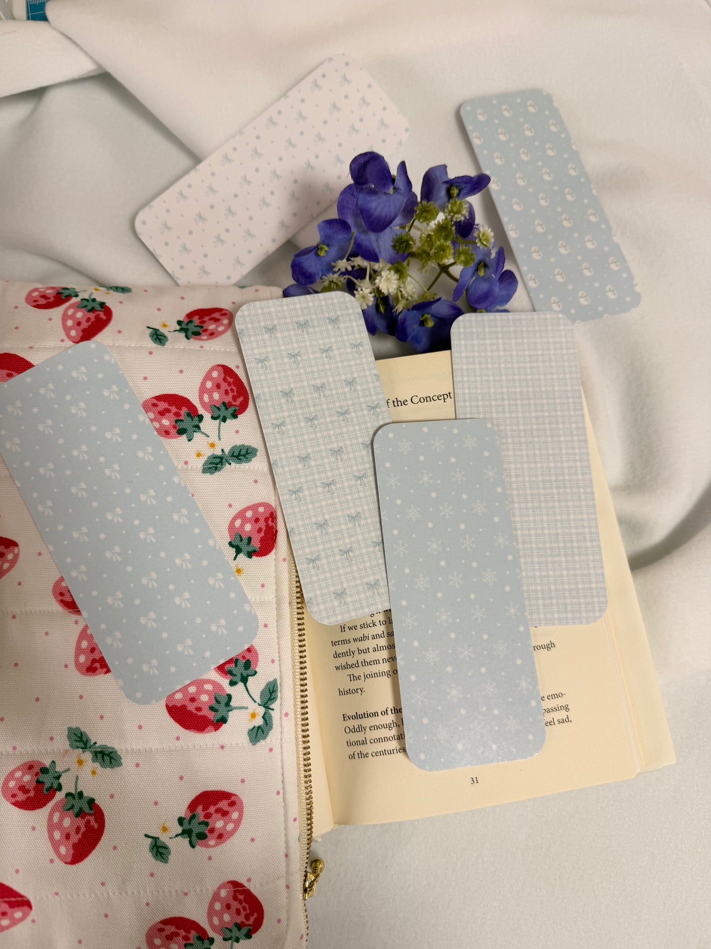 Winter Bookmarks - Blue Frost