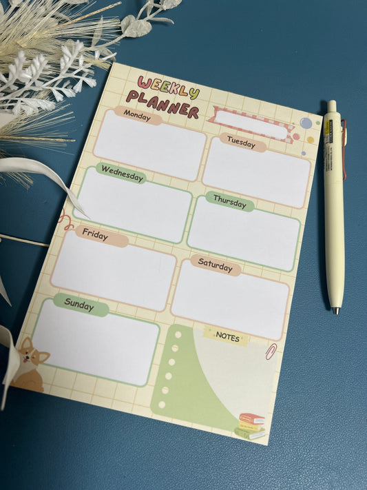 Yellow Weekly Planner