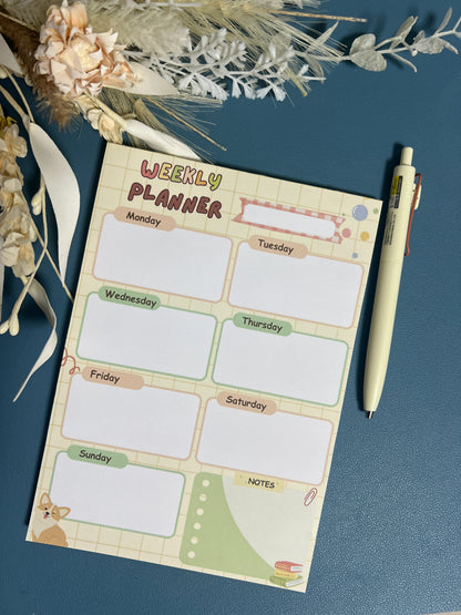 Yellow Weekly Planner