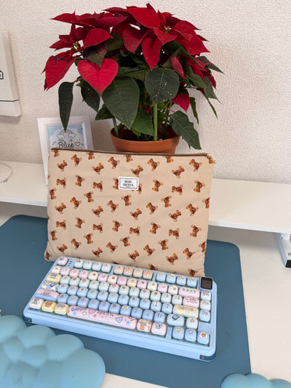 Cute bear laptop sleeve