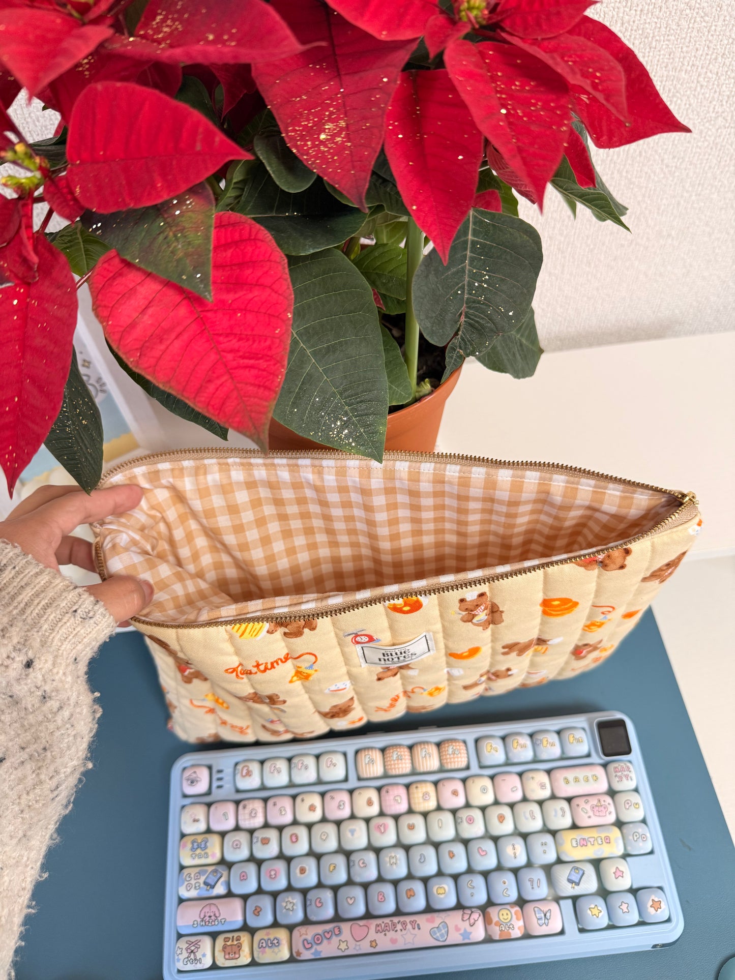 Adorable bear, pancake and honey laptop sleeve