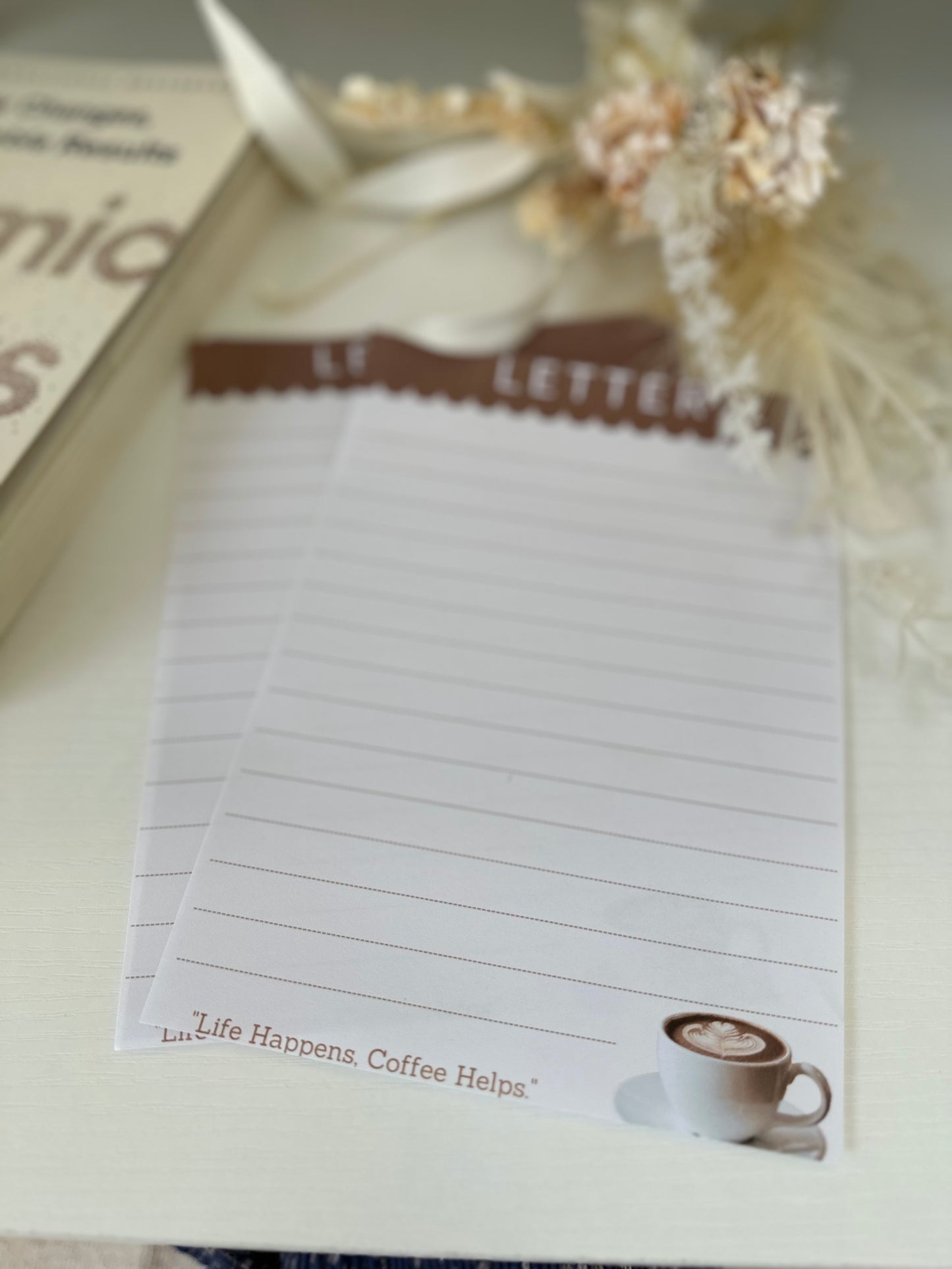 Coffee Brown Letter Set