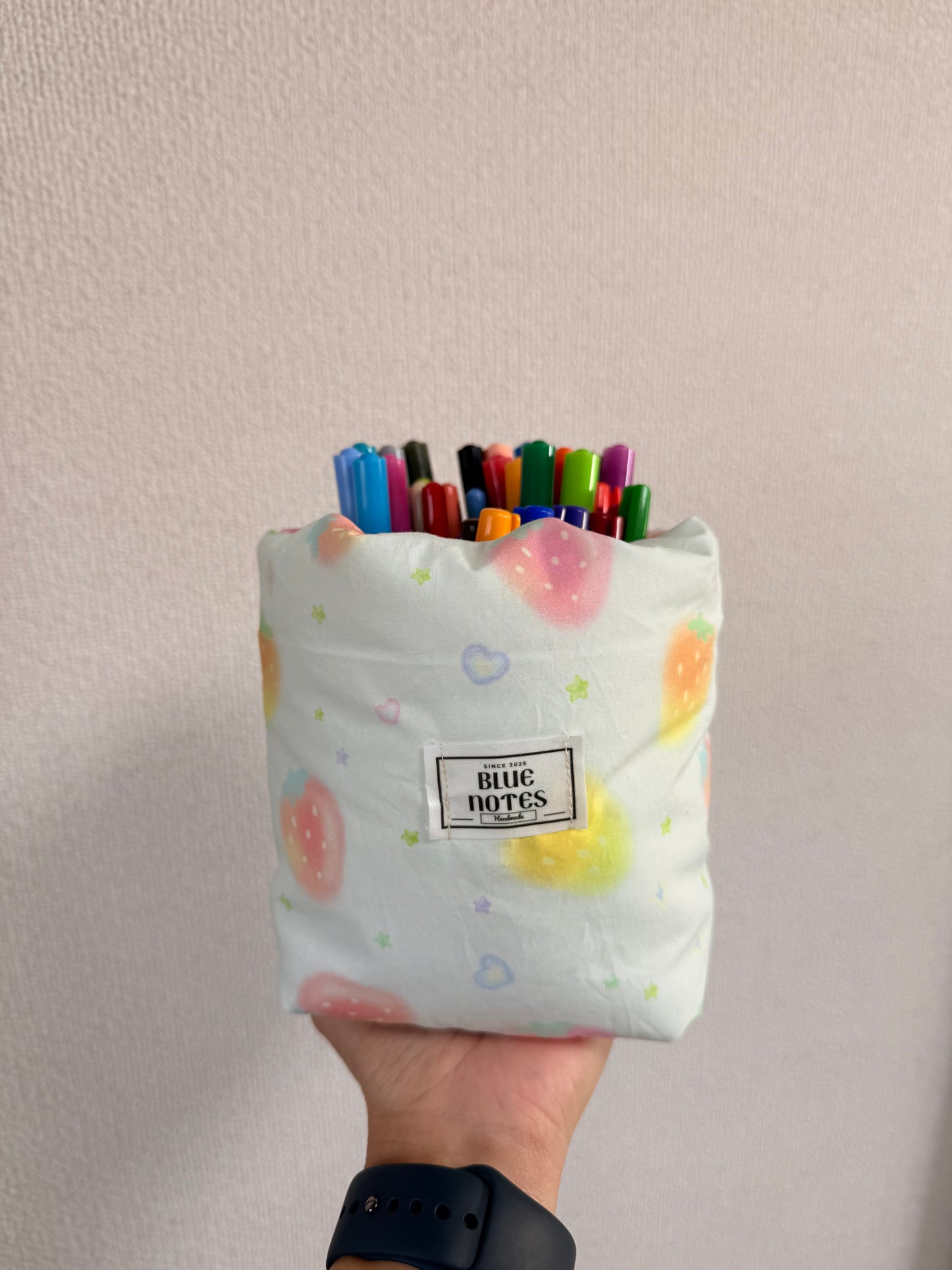 Blue Strawberry Vanity Bucket