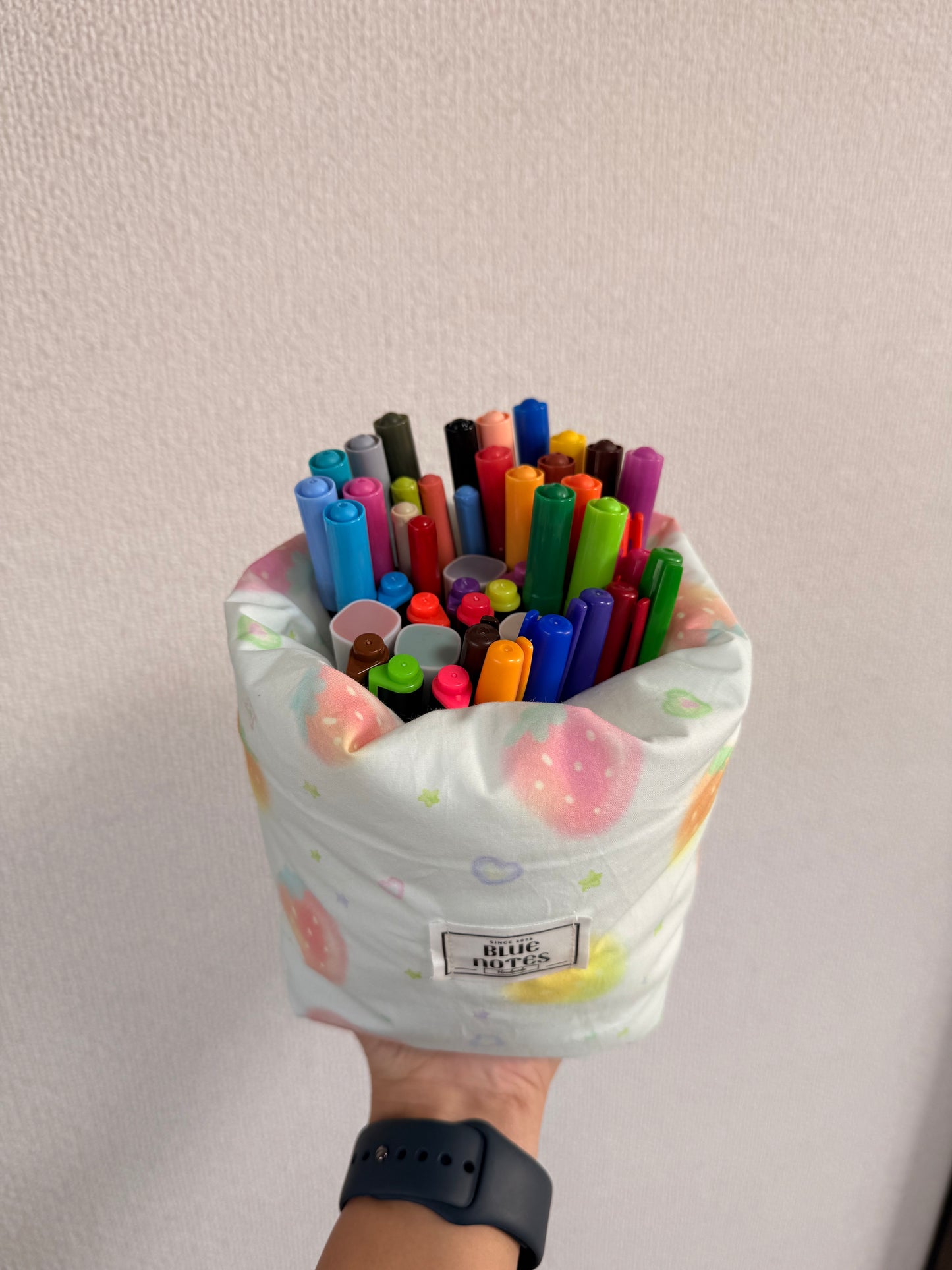 Blue Strawberry Vanity Bucket