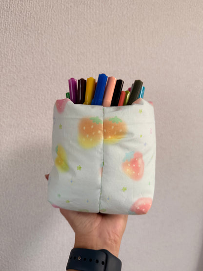 Blue Strawberry Vanity Bucket