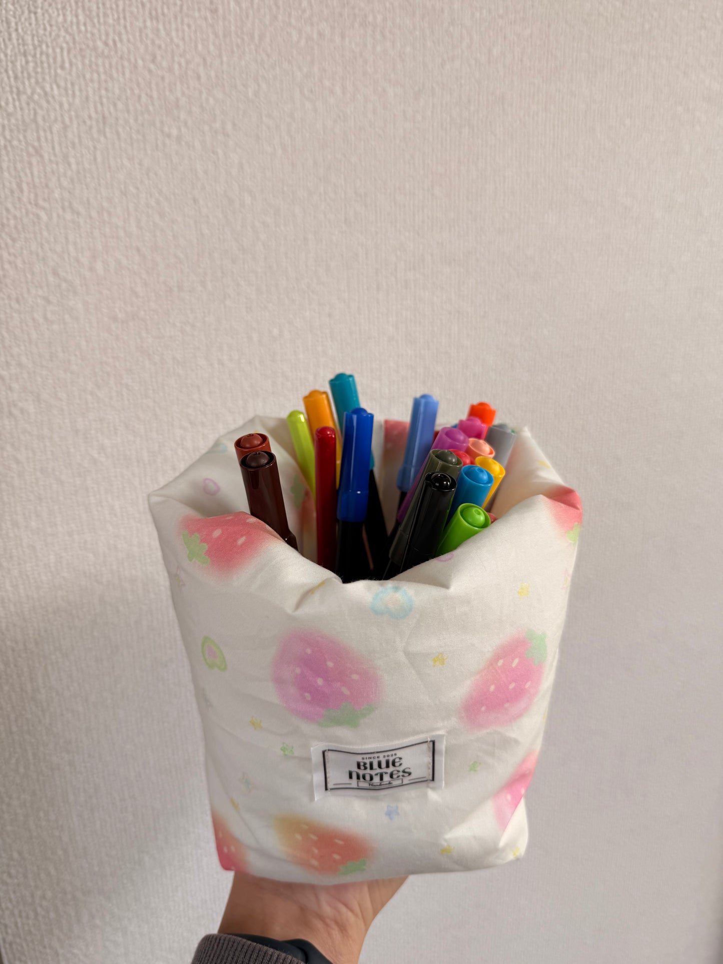 Ivory Strawberry Vanity Bucket