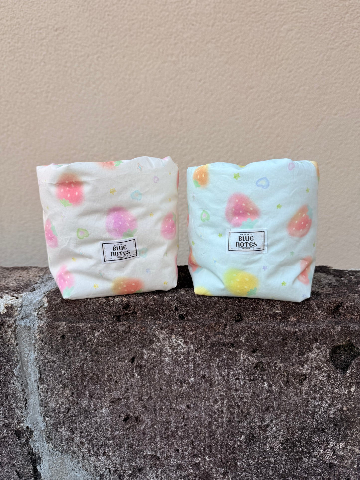 Blue Strawberry Vanity Bucket