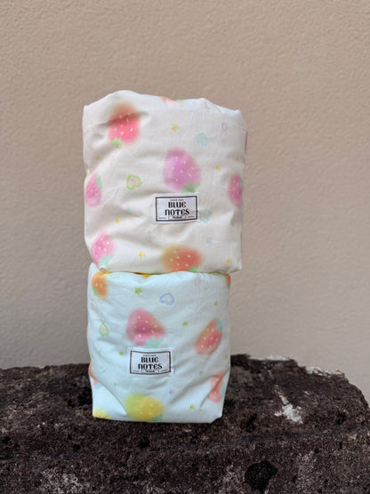 Ivory Strawberry Vanity Bucket