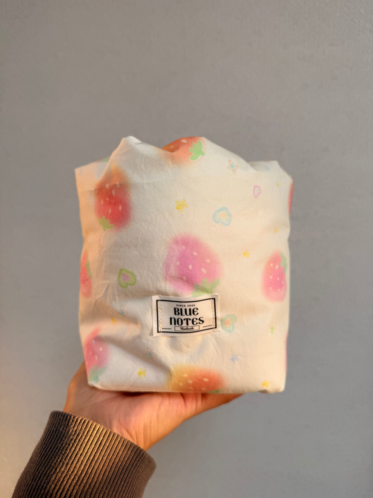 Ivory Strawberry Vanity Bucket