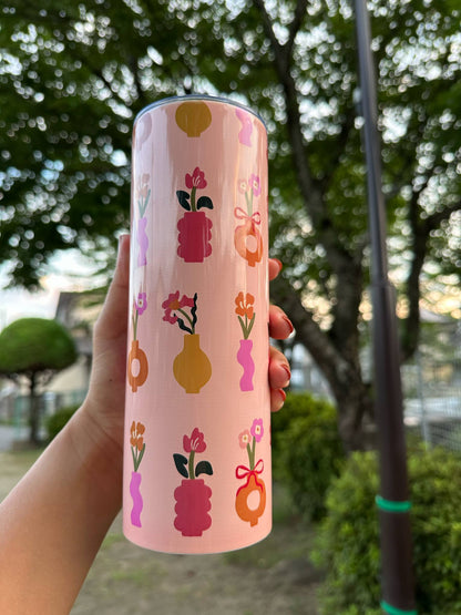Handmade 20 oz Floral Tumblers