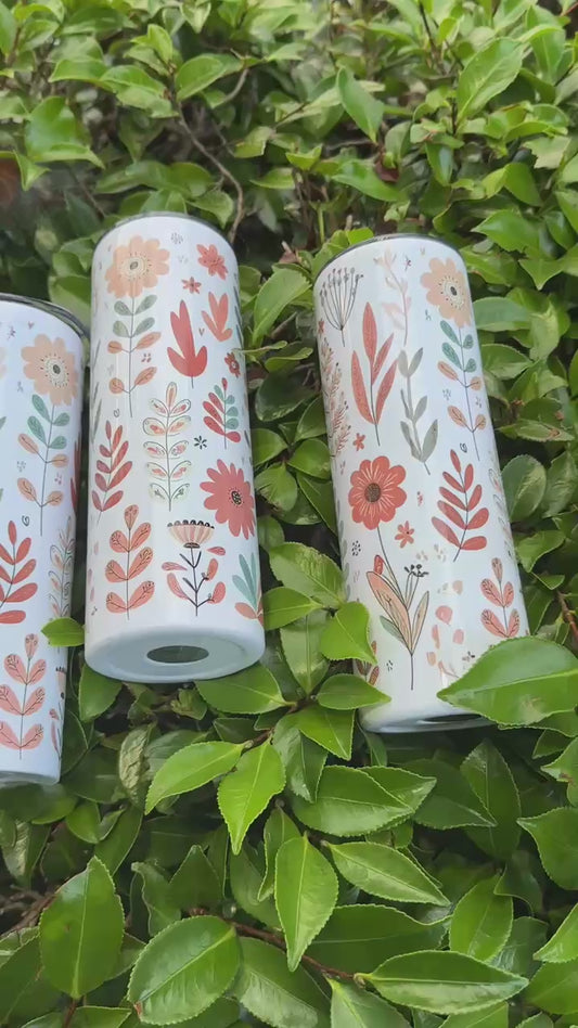 Handmade 20 oz Floral Tumblers